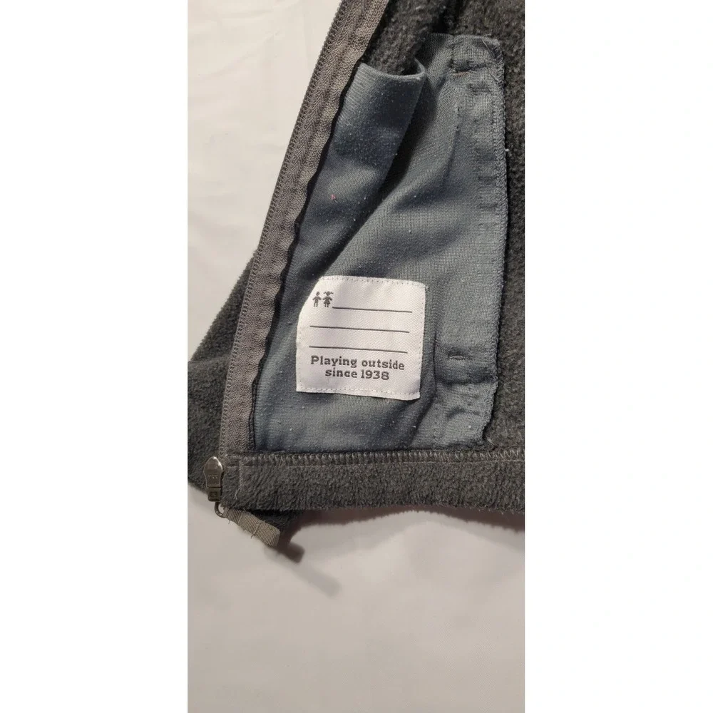 Columbia Fleece Jacket Kids Size Xxs‎ Gray Full-Zip Long Sleeve Pockets